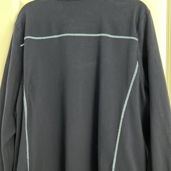 Talbots Navy Blue Pullover with Light Blue Trim - Picture 9 of 10